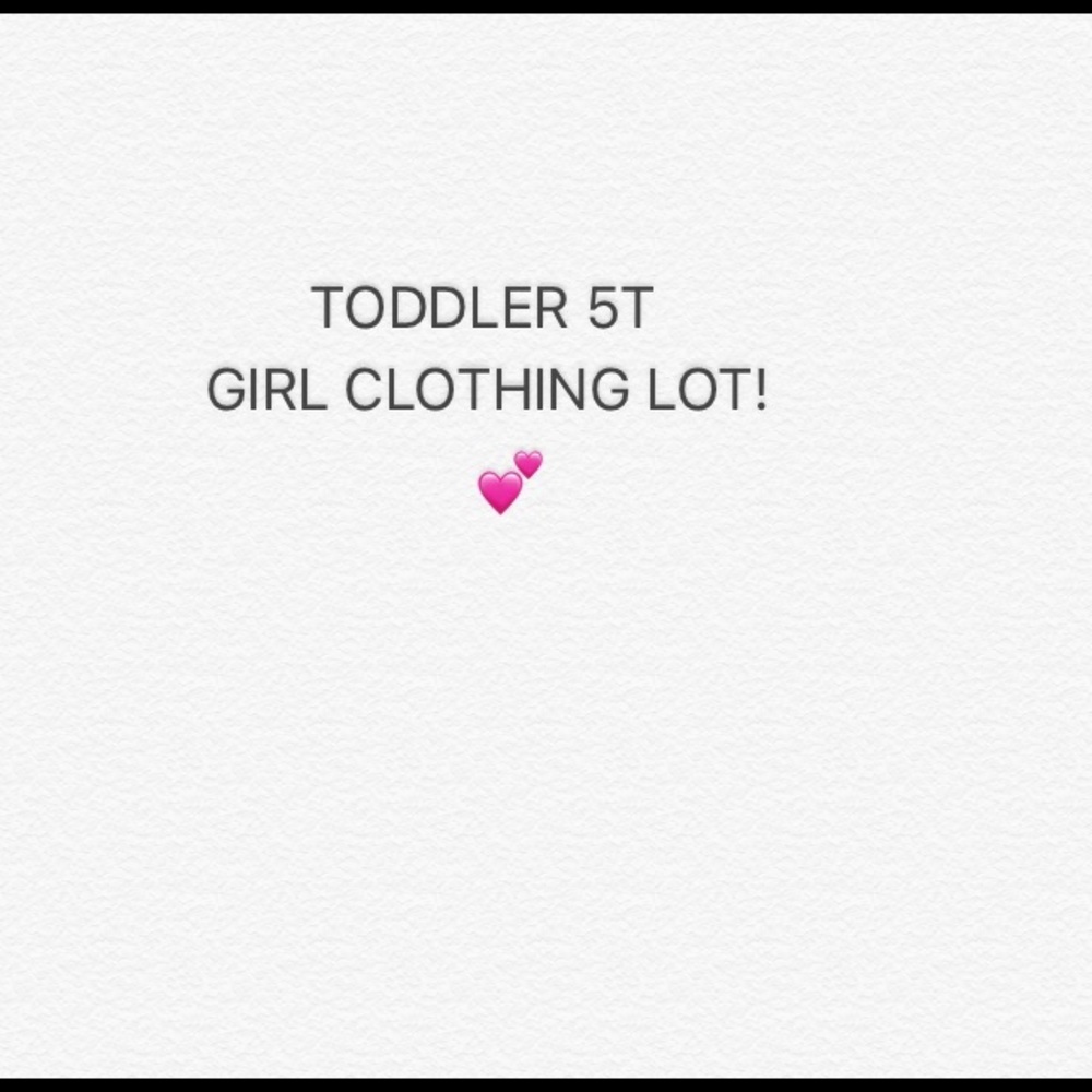 5T girls clothing lot